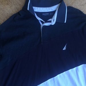 Nautica XXL Slim fit , Navy blue and white